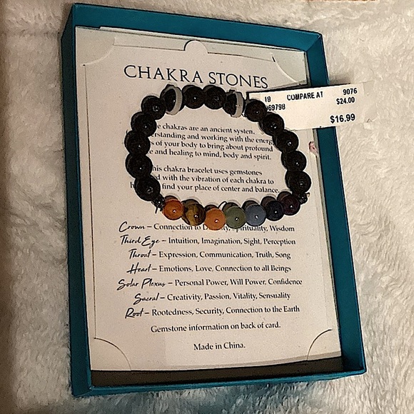 Stone Circle Jewelry - Stone Circle - Seven Chakra Lava Beaded Bracelet